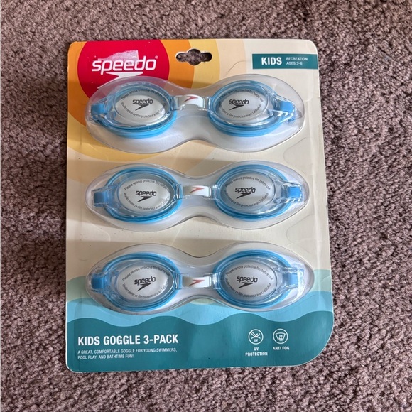 Speedo Other - Speedo Kids Swim Goggles 3-Pack - Blue and White